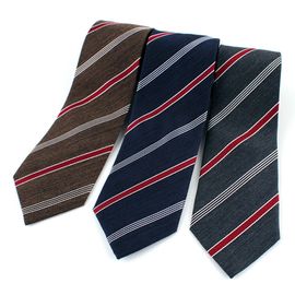[MAESIO] KSK2538 Wool Silk Striped Necktie 8cm 3Color _ Men's Ties Formal Business, Ties for Men, Prom Wedding Party, All Made in Korea